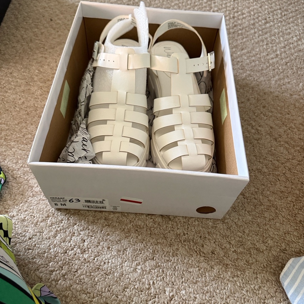 Kids Cream Sandals